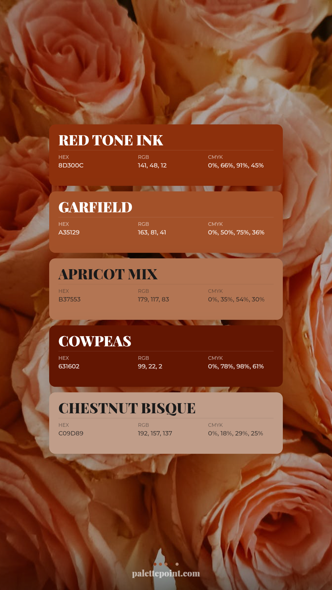 Red Tone Ink Harmony card