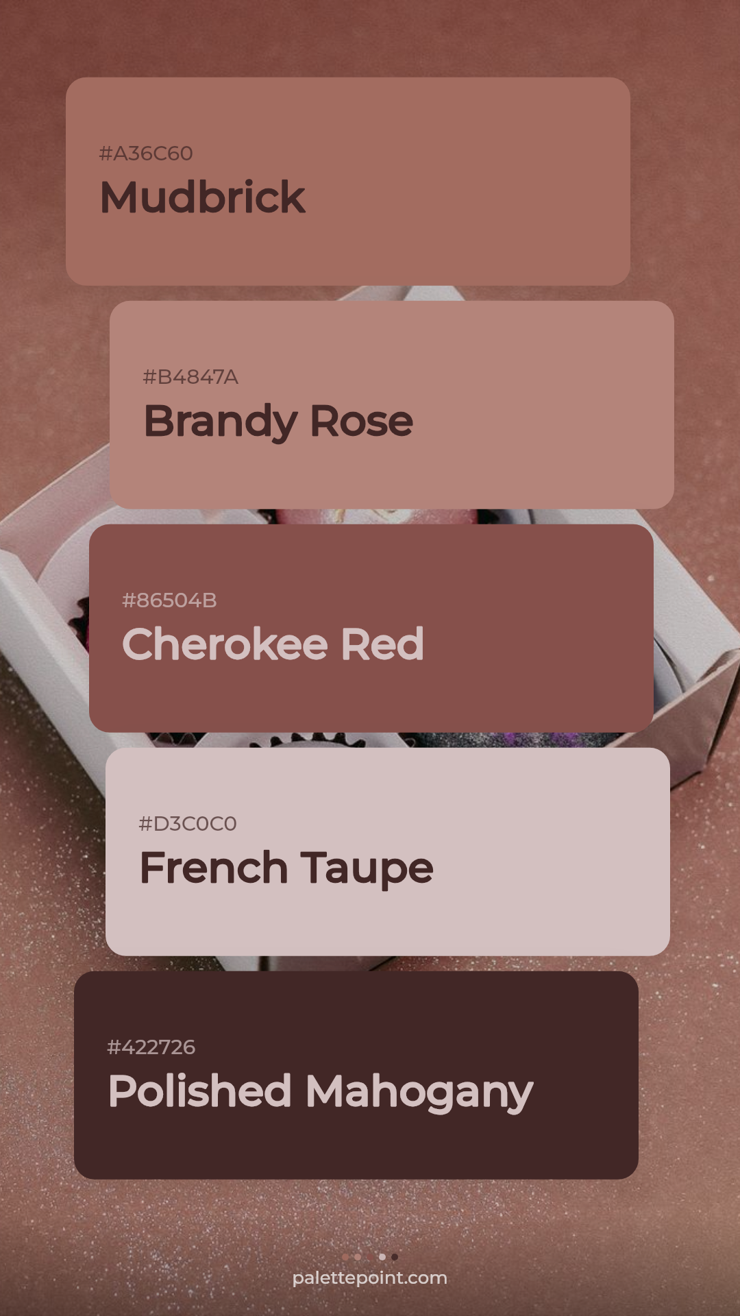 Delicate Mudbrick Blend palette card