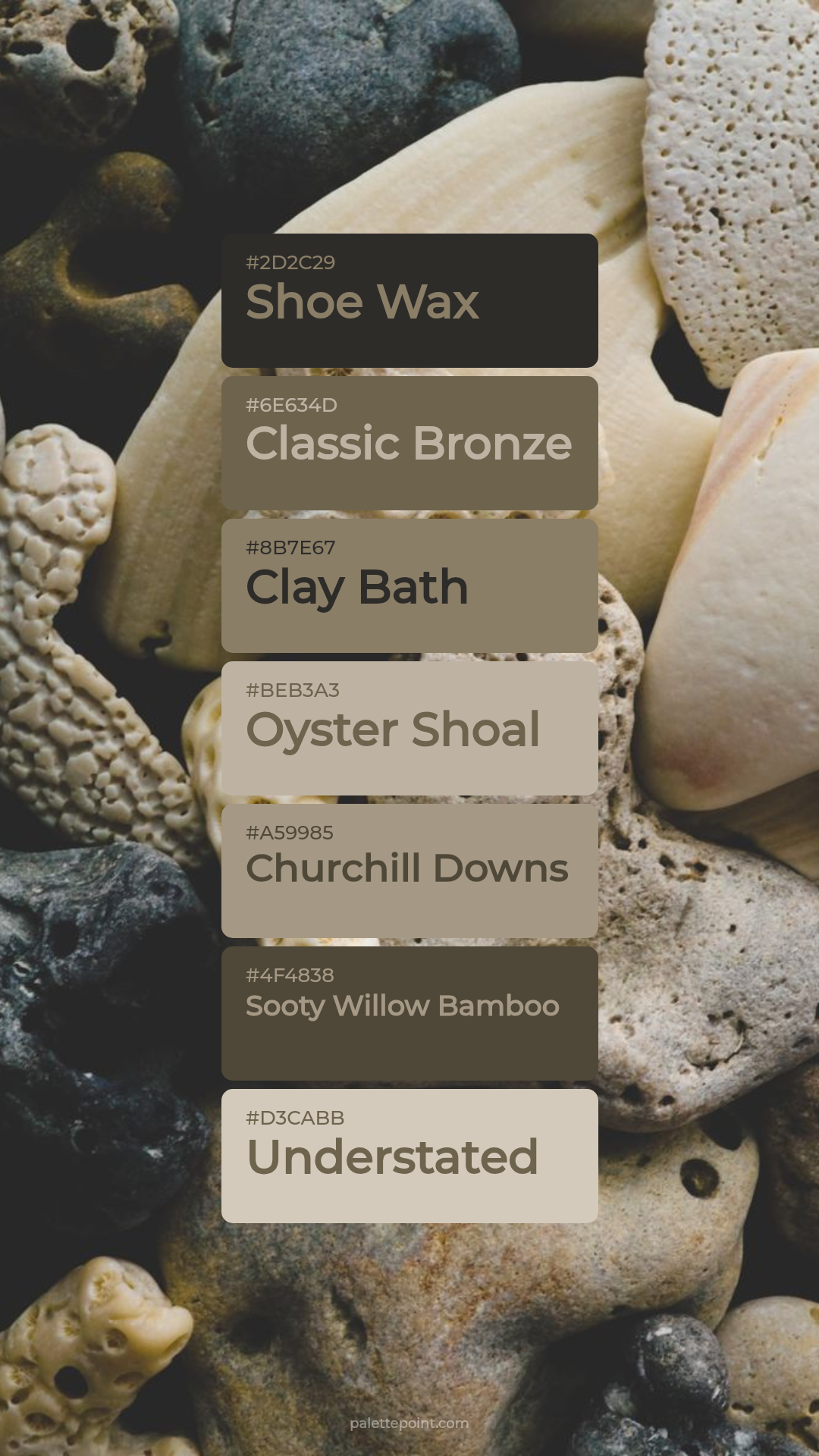 Shoe Wax & Classic Bronze palette card
