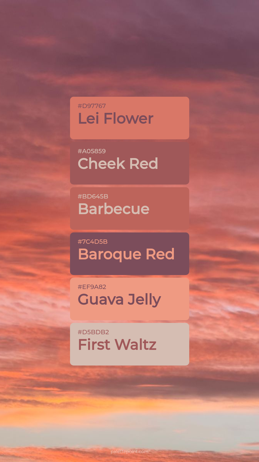 Earthy Blend palette card