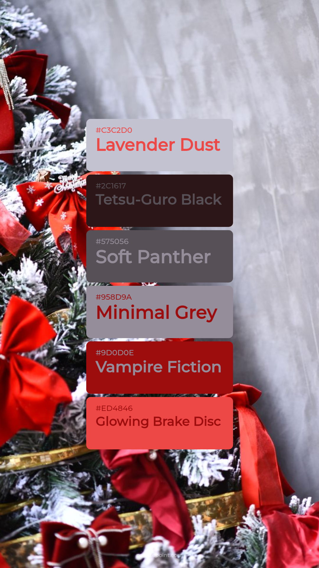 Lavender Dust & Tetsu-Guro Black palette card