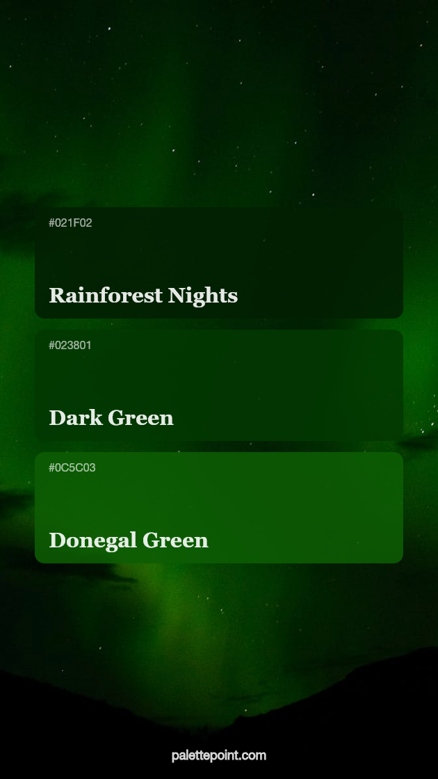 Radiant Rainforest Nights Blend palette card