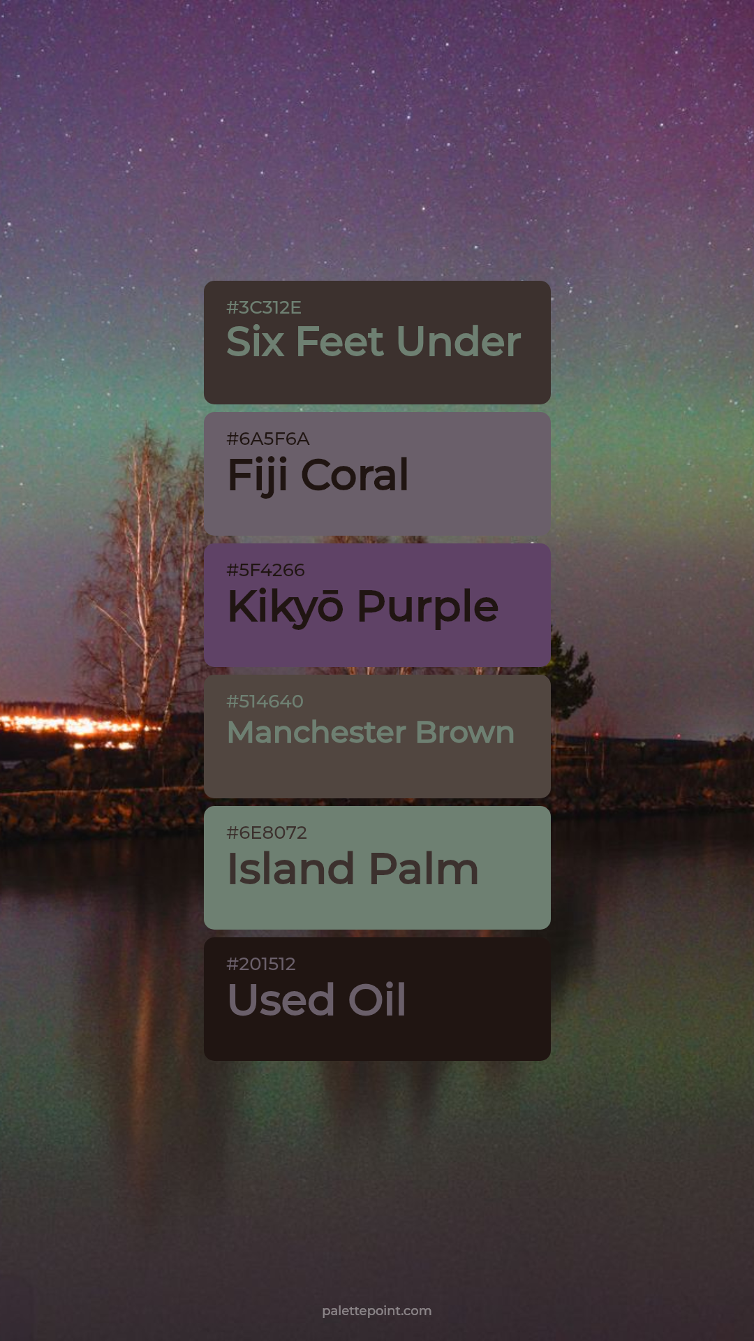 Muted Six Feet Under Blend palette card