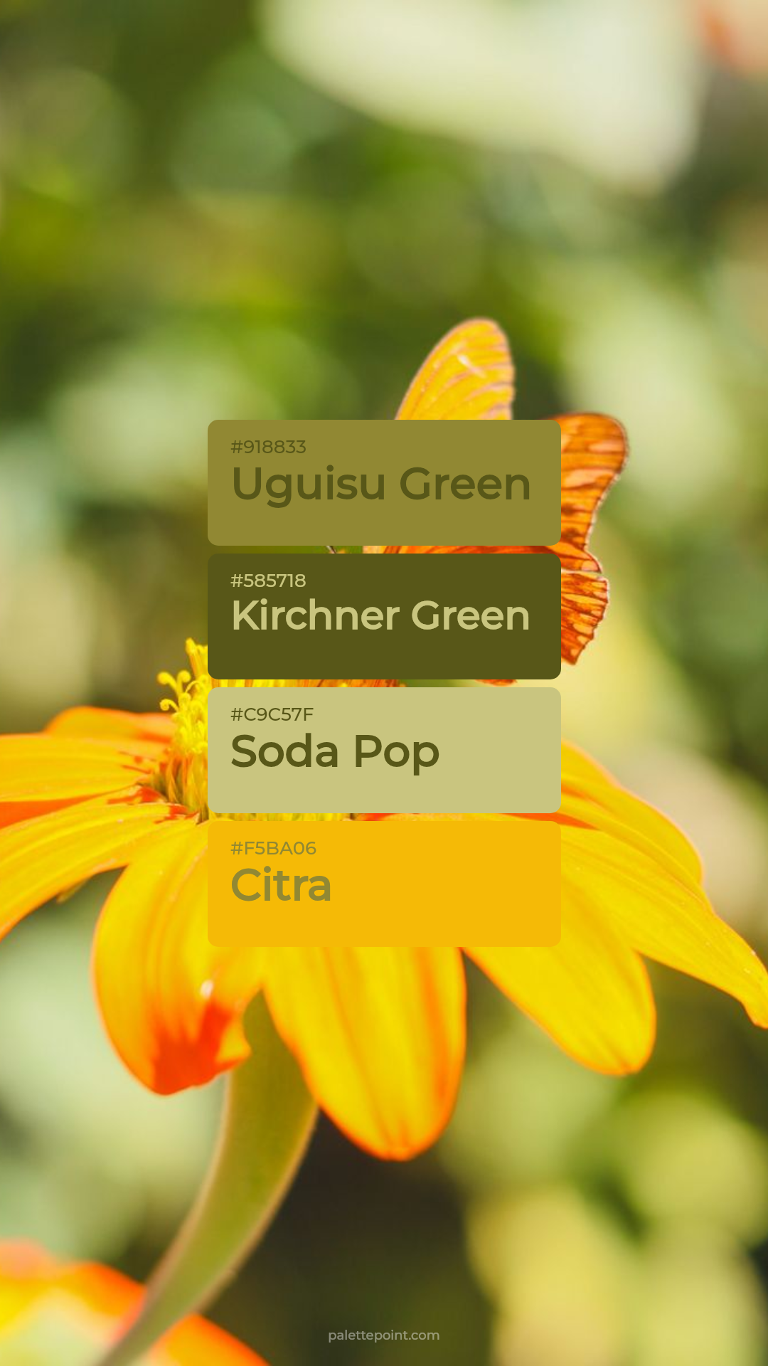 Radiant Uguisu Green Essence palette card