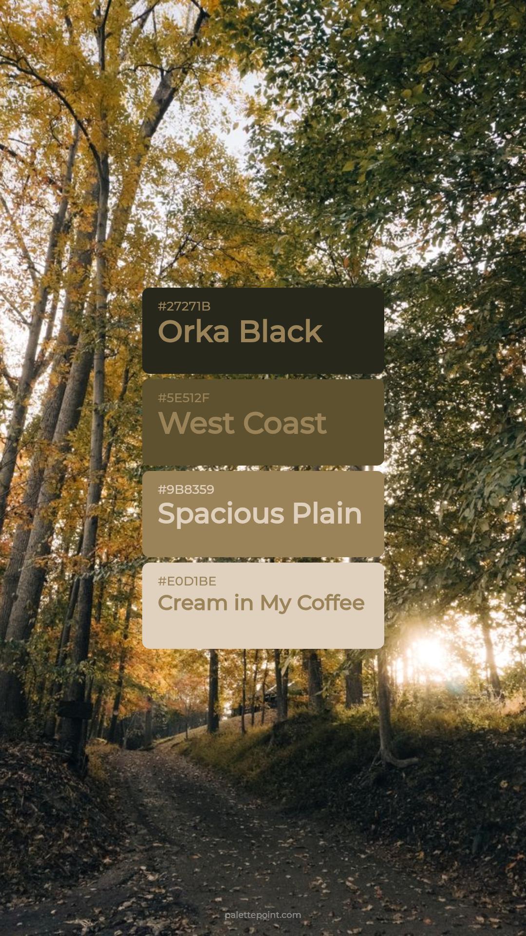 Orka Black Palette palette card