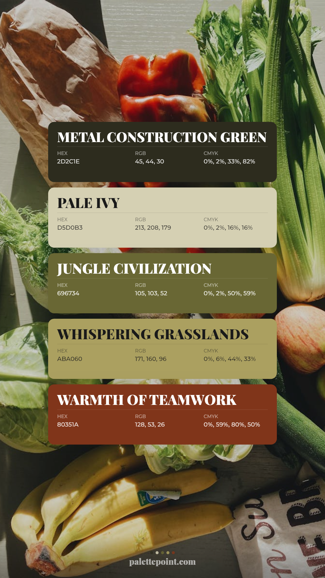 Metal Construction Green Tones card