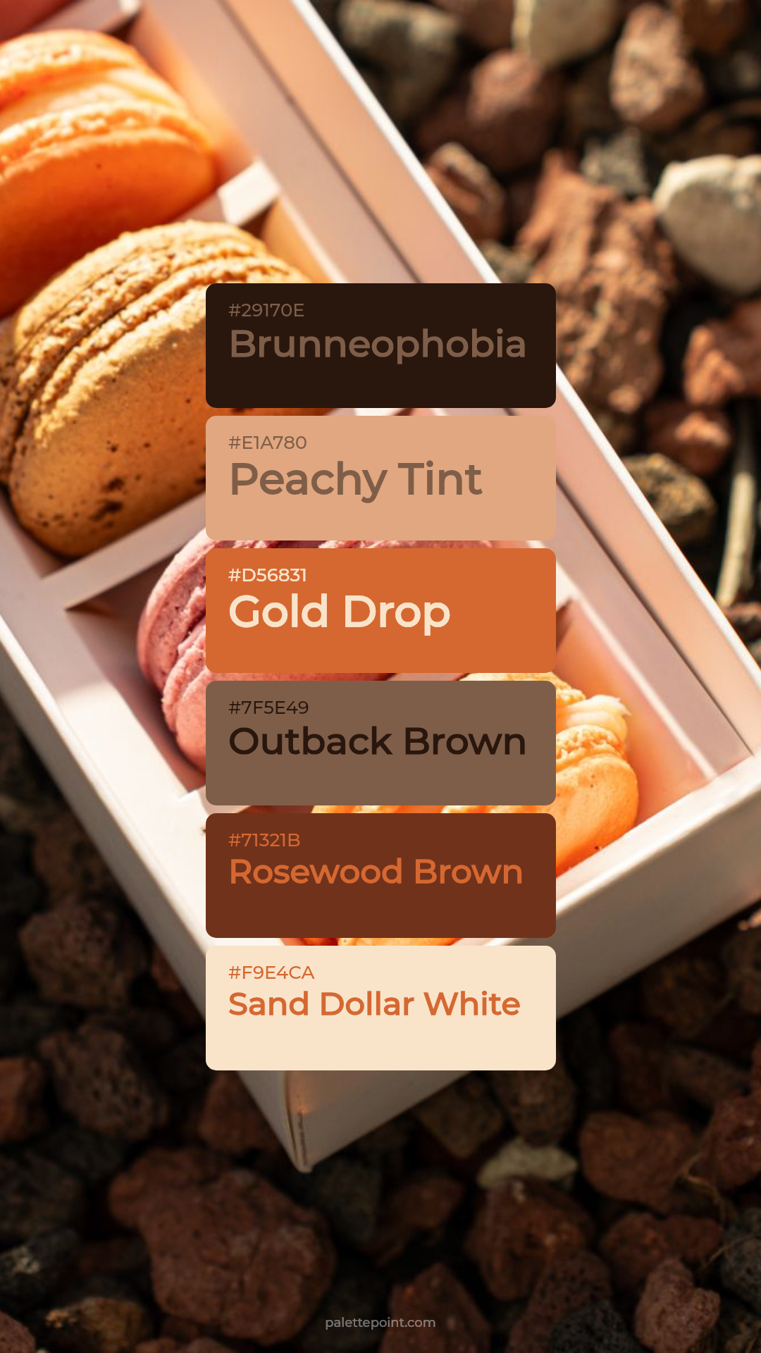 Soft Brunneophobia Mood palette card