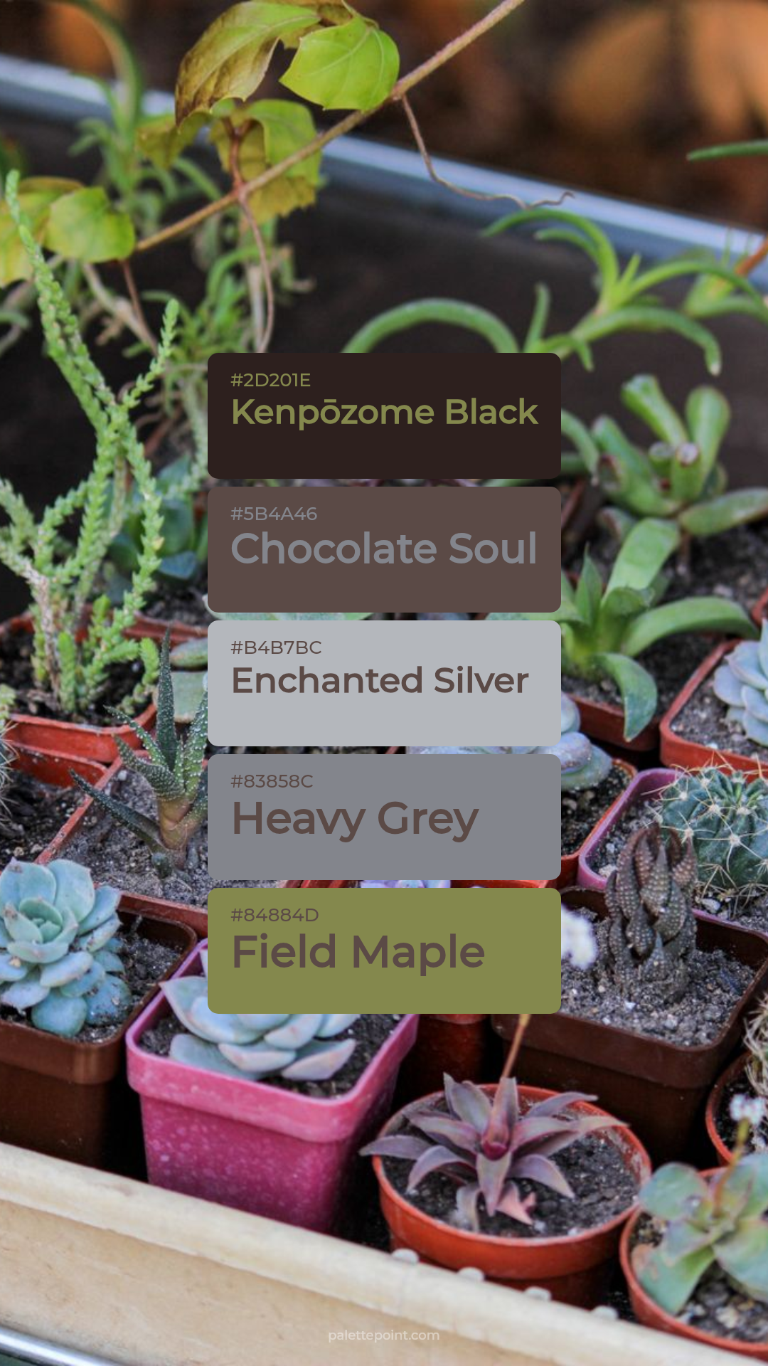 Soft Kenpōzome Black Composition palette card