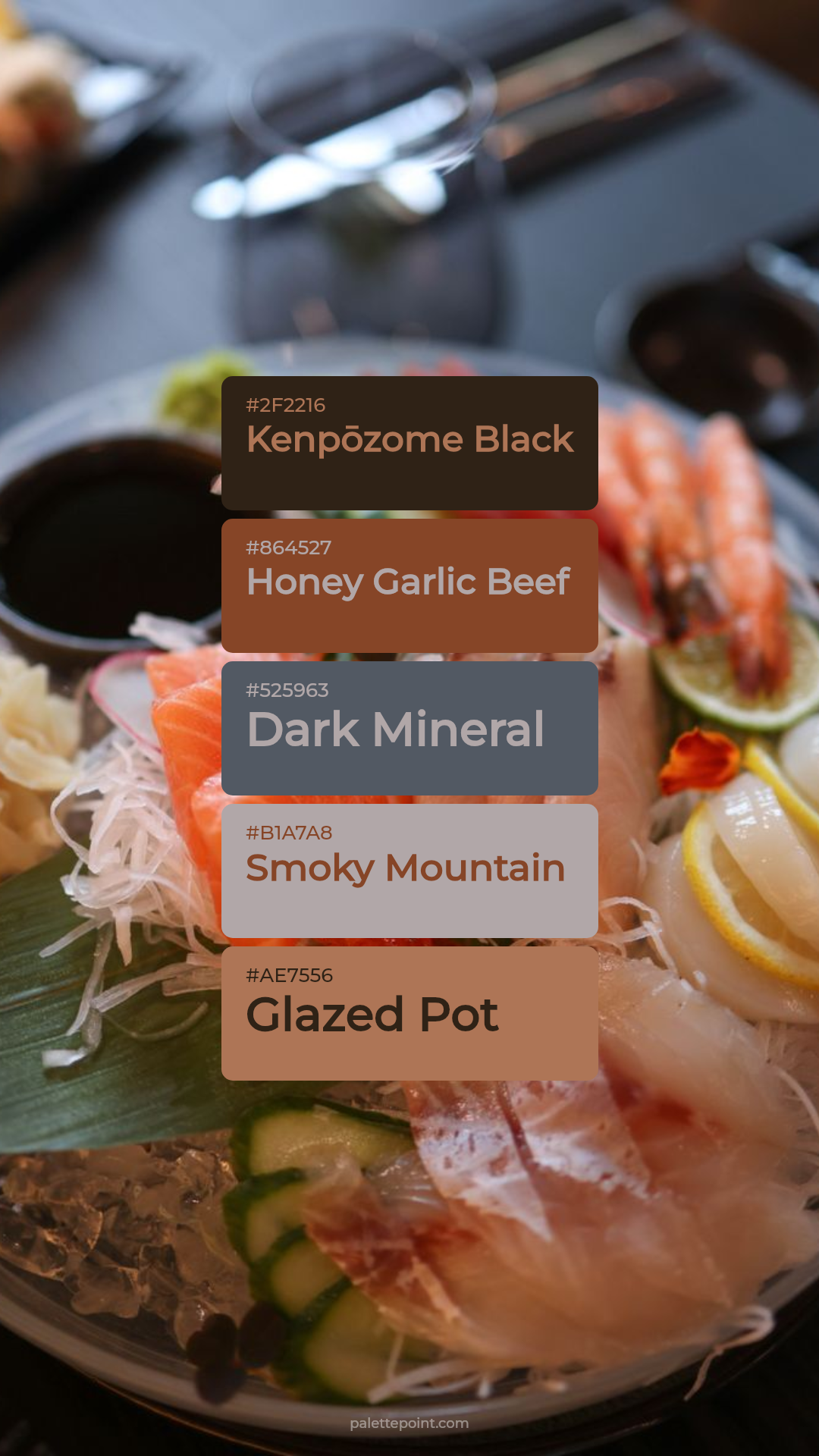 Fresh Kenpōzome Black Tones palette card