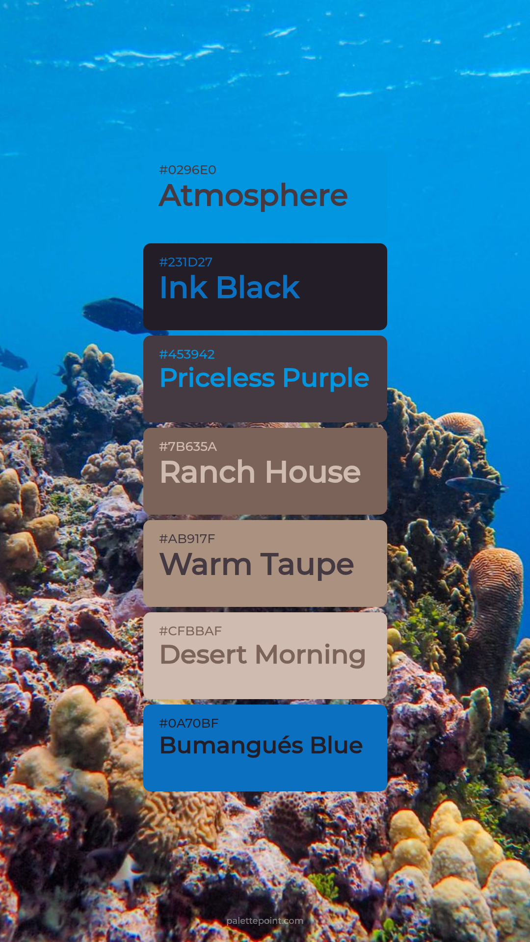 Atmosphere Hues palette card