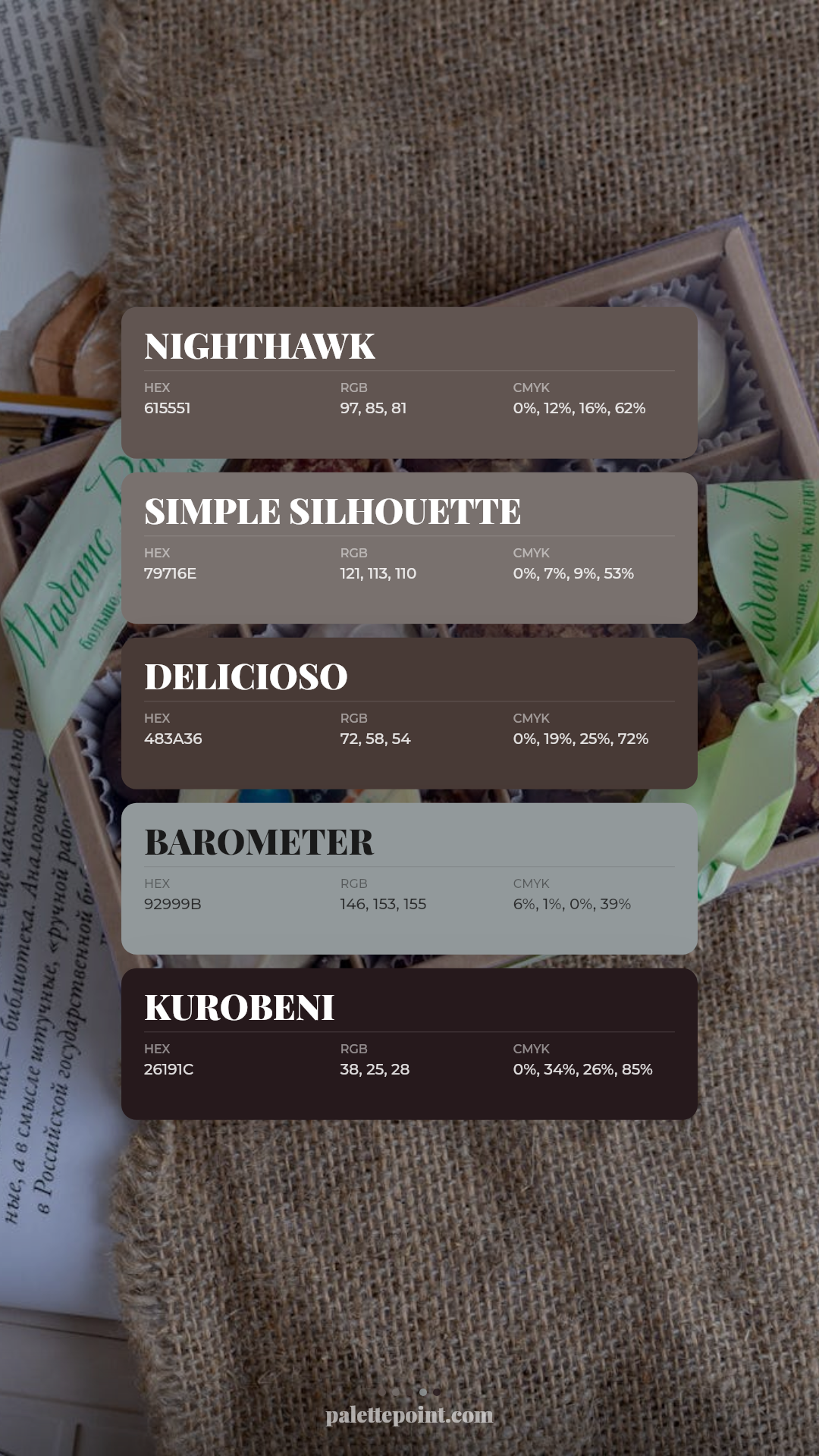 Serene Hues palette card