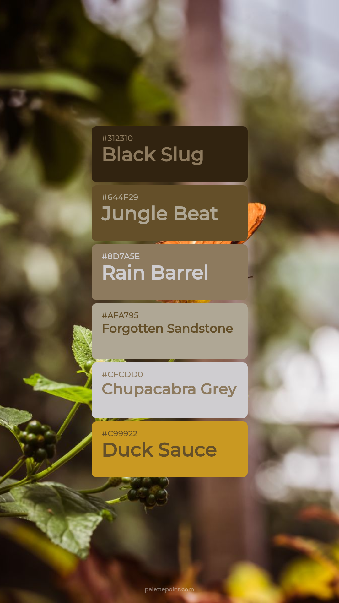 Black Slug Collection palette card