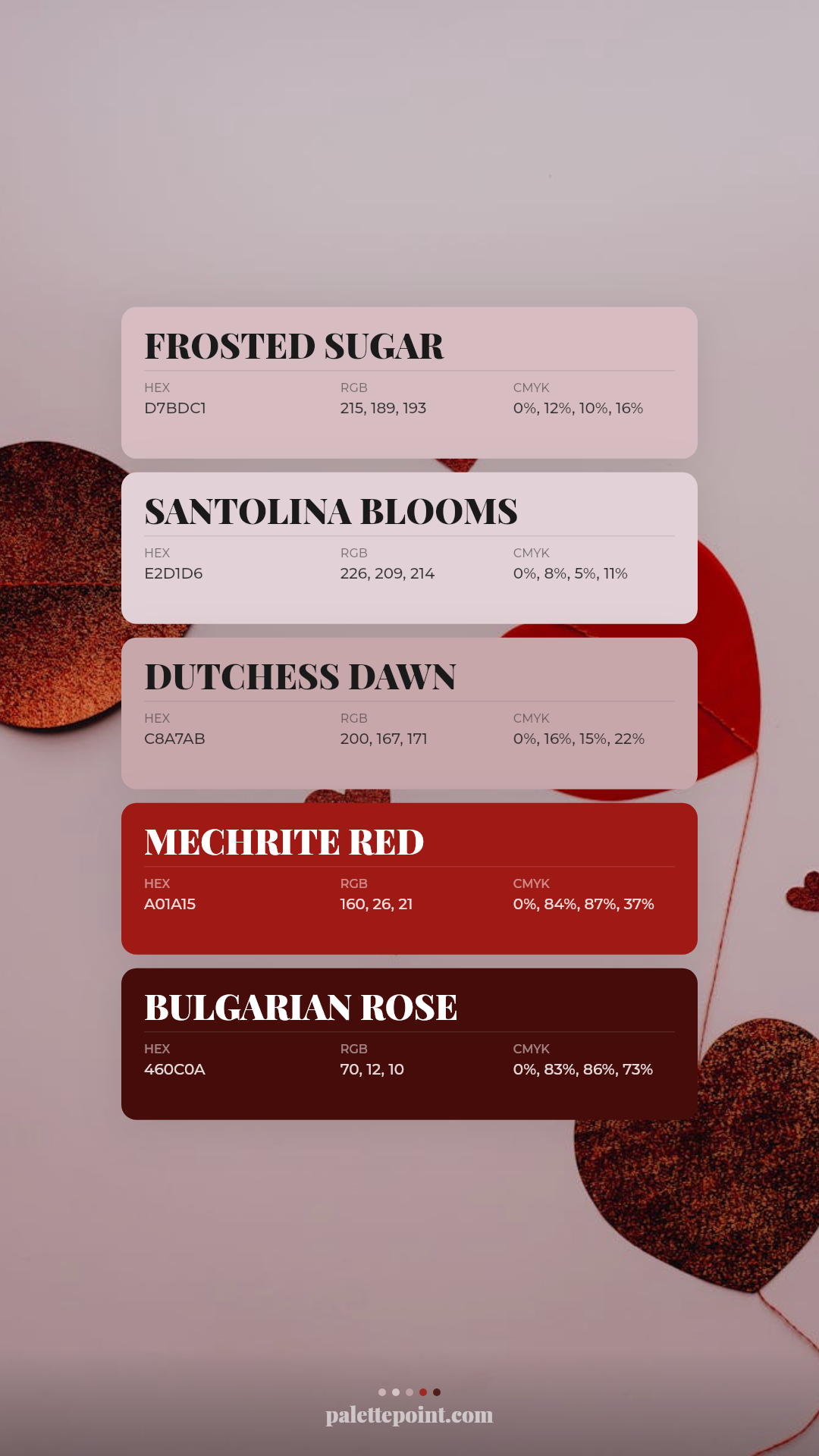 Frosted Sugar Composition palette card