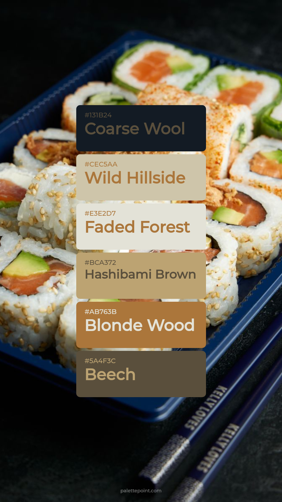 Coarse Wool Collection palette card