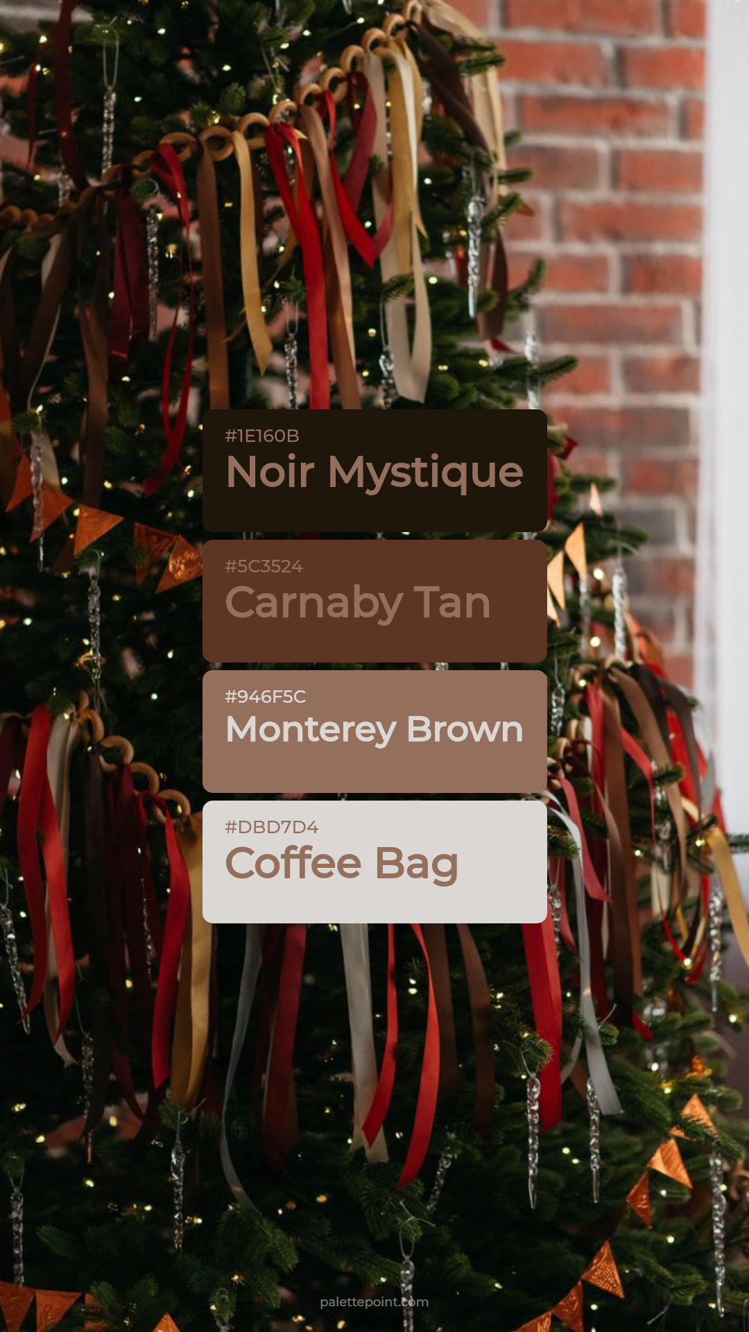 Noir Mystique & Carnaby Tan palette card
