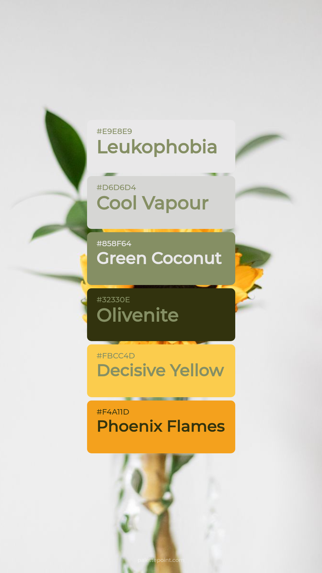 Cool Collection palette card