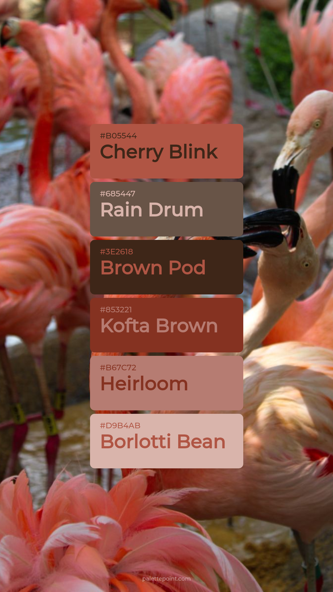 Cherry Blink Mood palette card