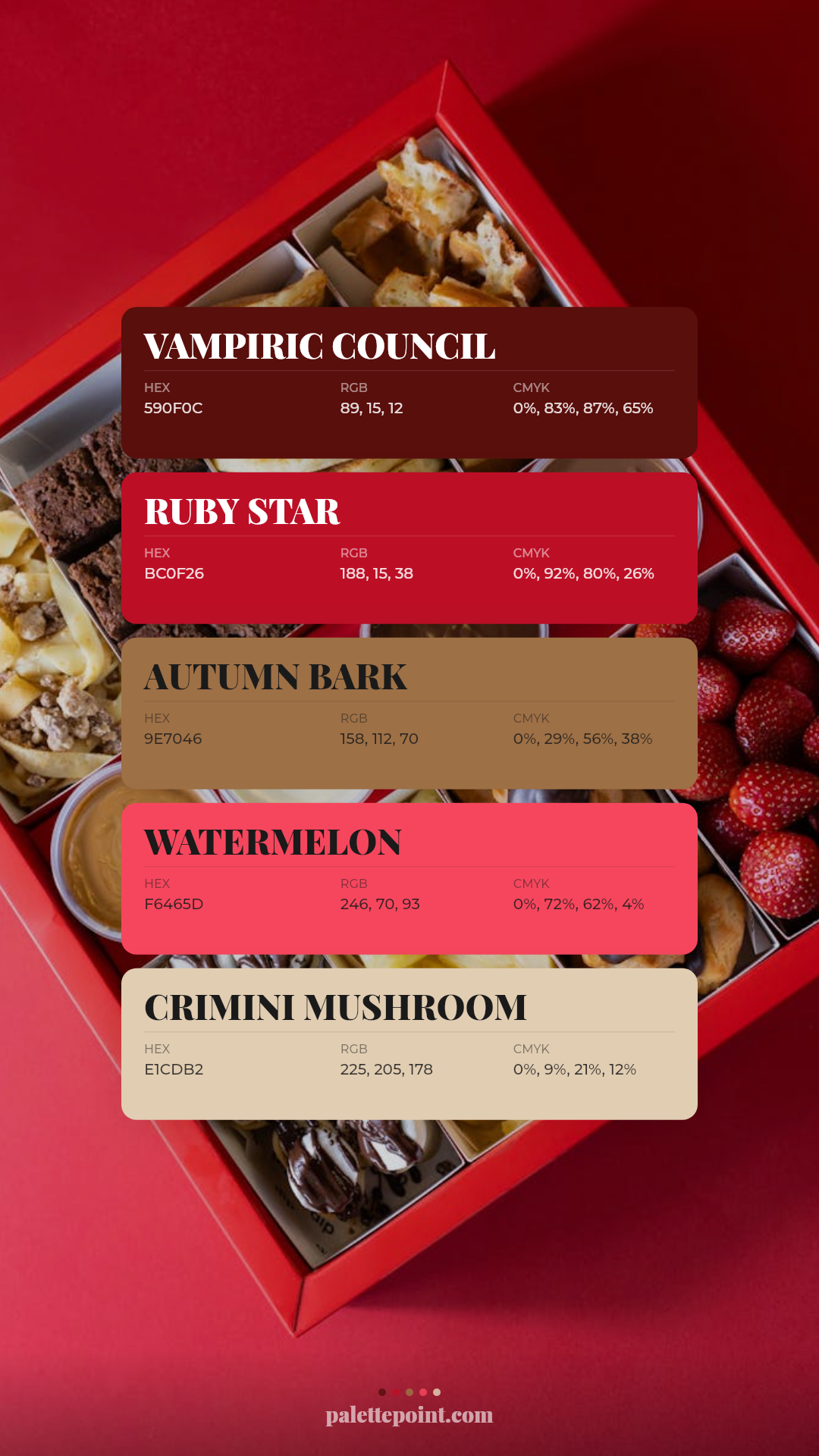 Vivid Composition palette card