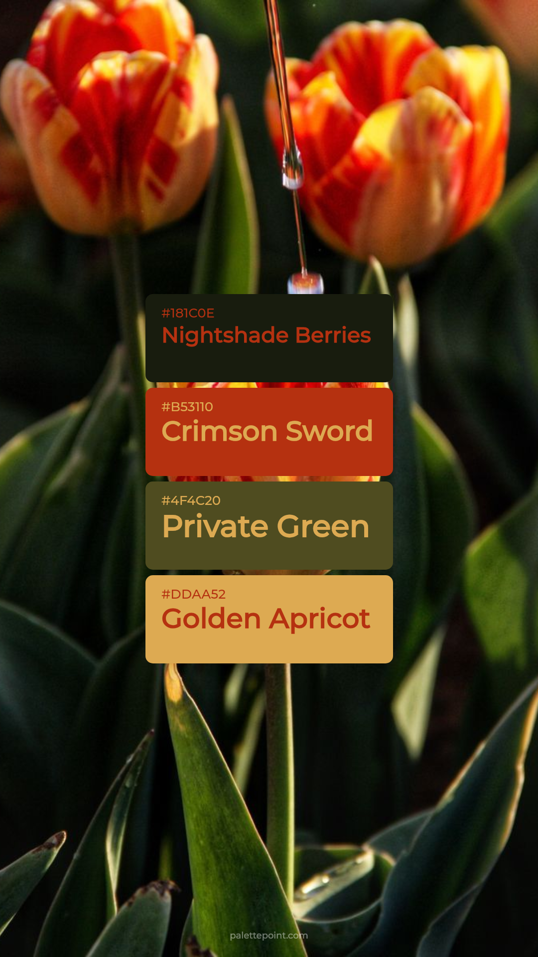 Muted Nightshade Berries Palette palette card