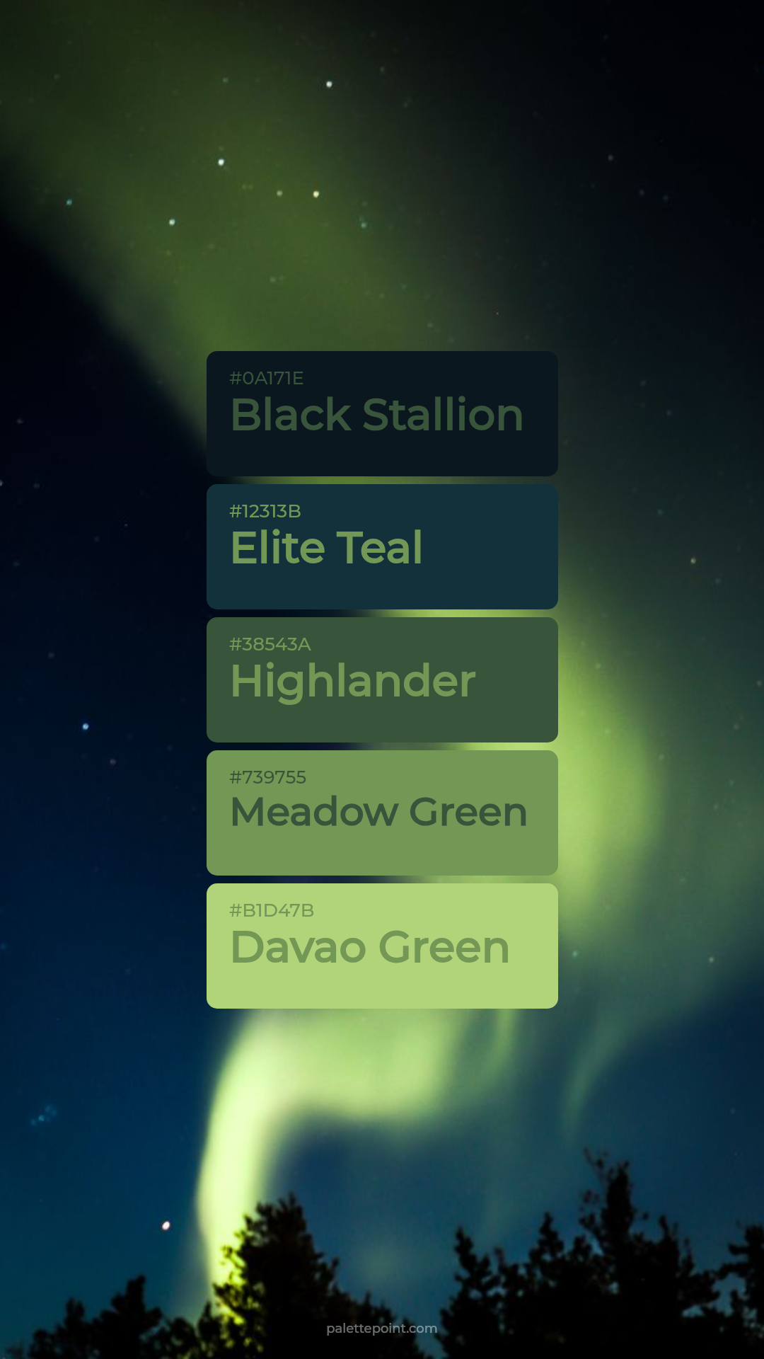Cool Composition palette card