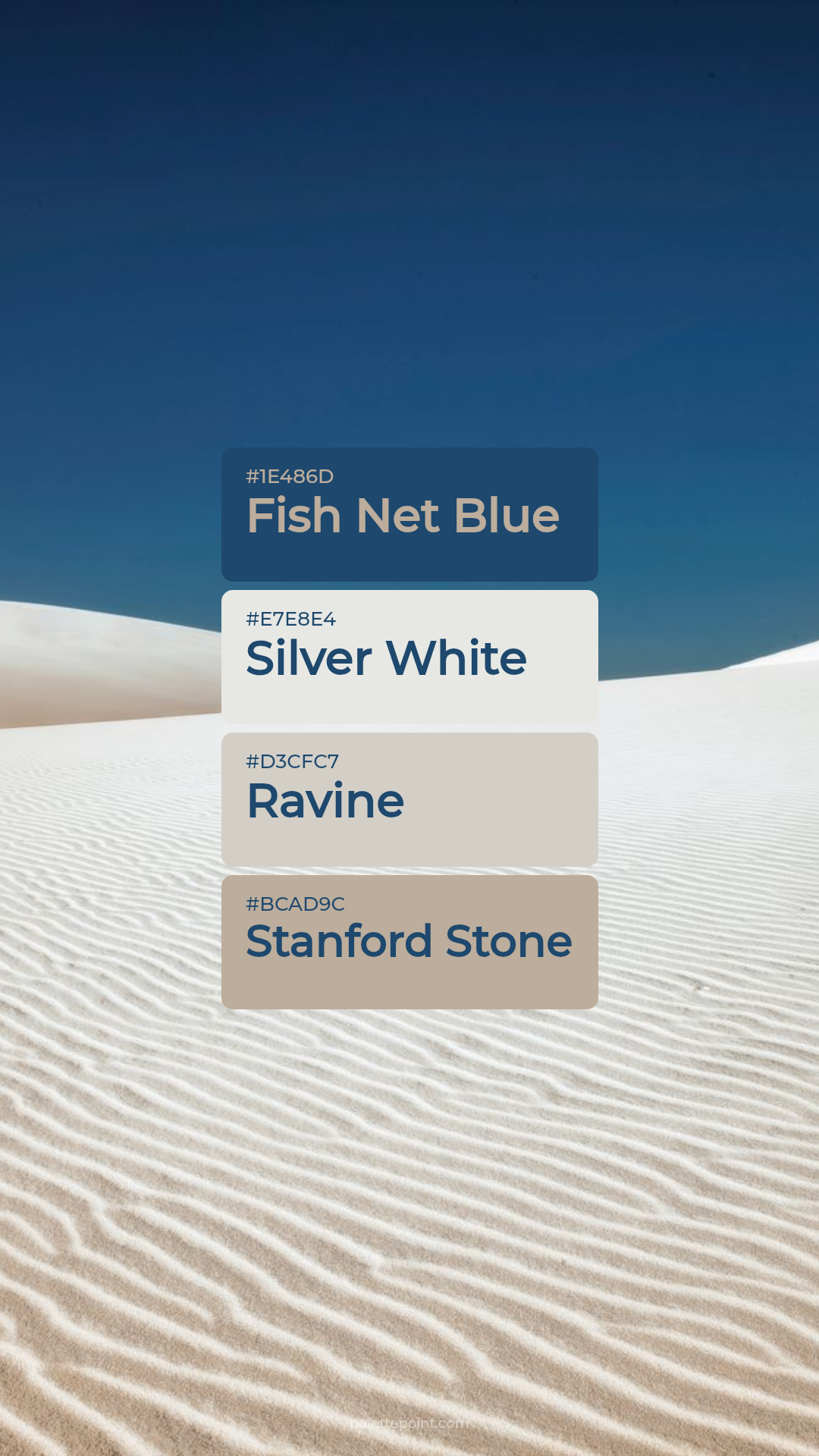 Fish Net Blue Harmony palette card