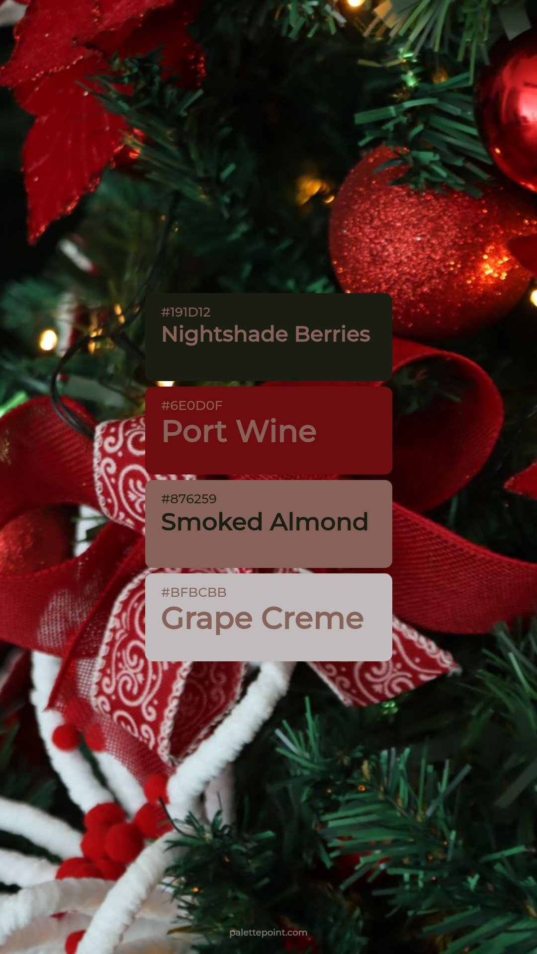 Nightshade Berries & Port Wine palette card