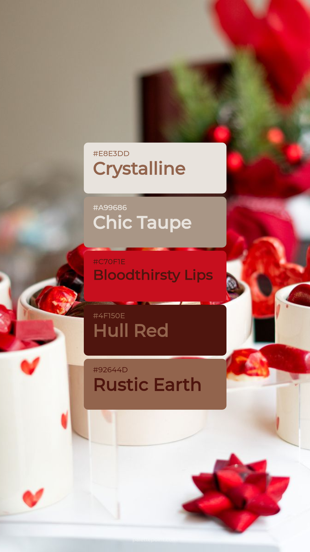 Gentle Crystalline Collection palette card