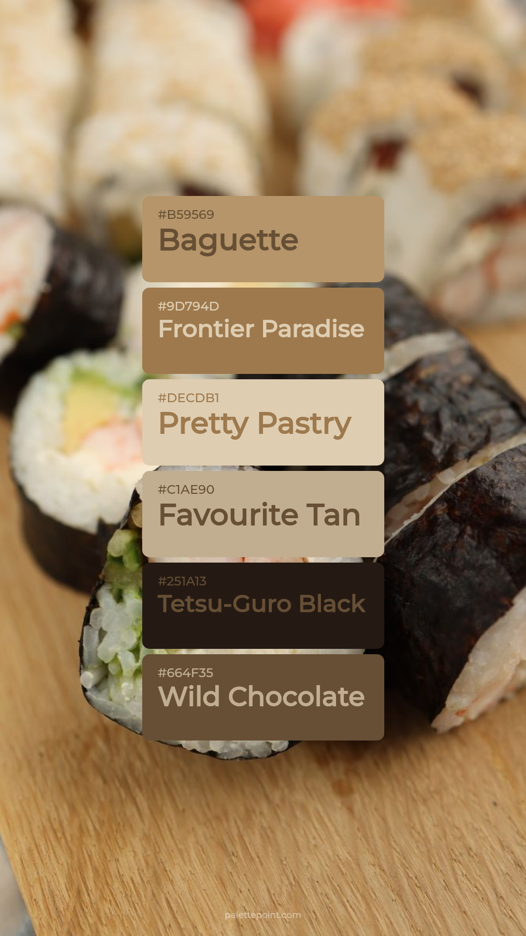 Baguette & Frontier Paradise palette card