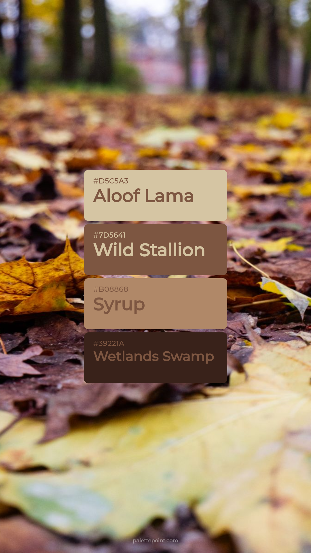 Aloof Lama Hues palette card