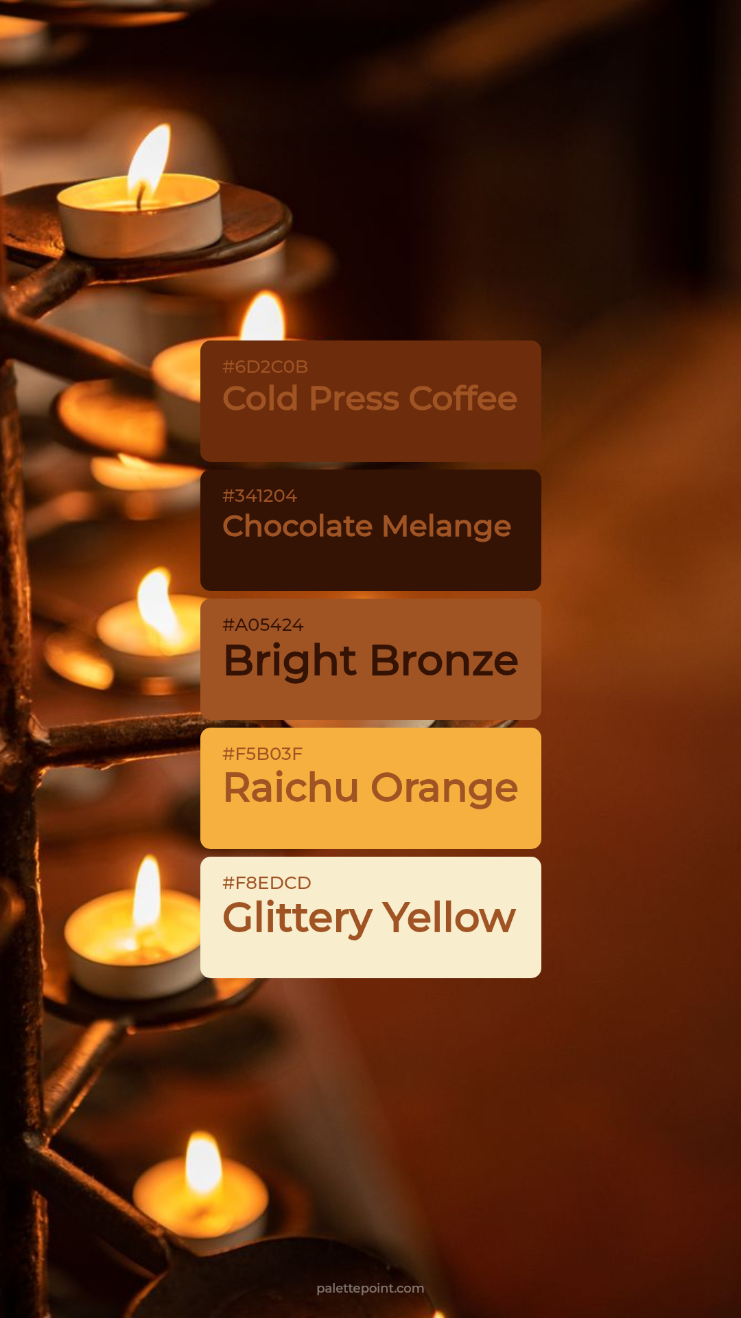 Cold Press Coffee Spectrum palette card