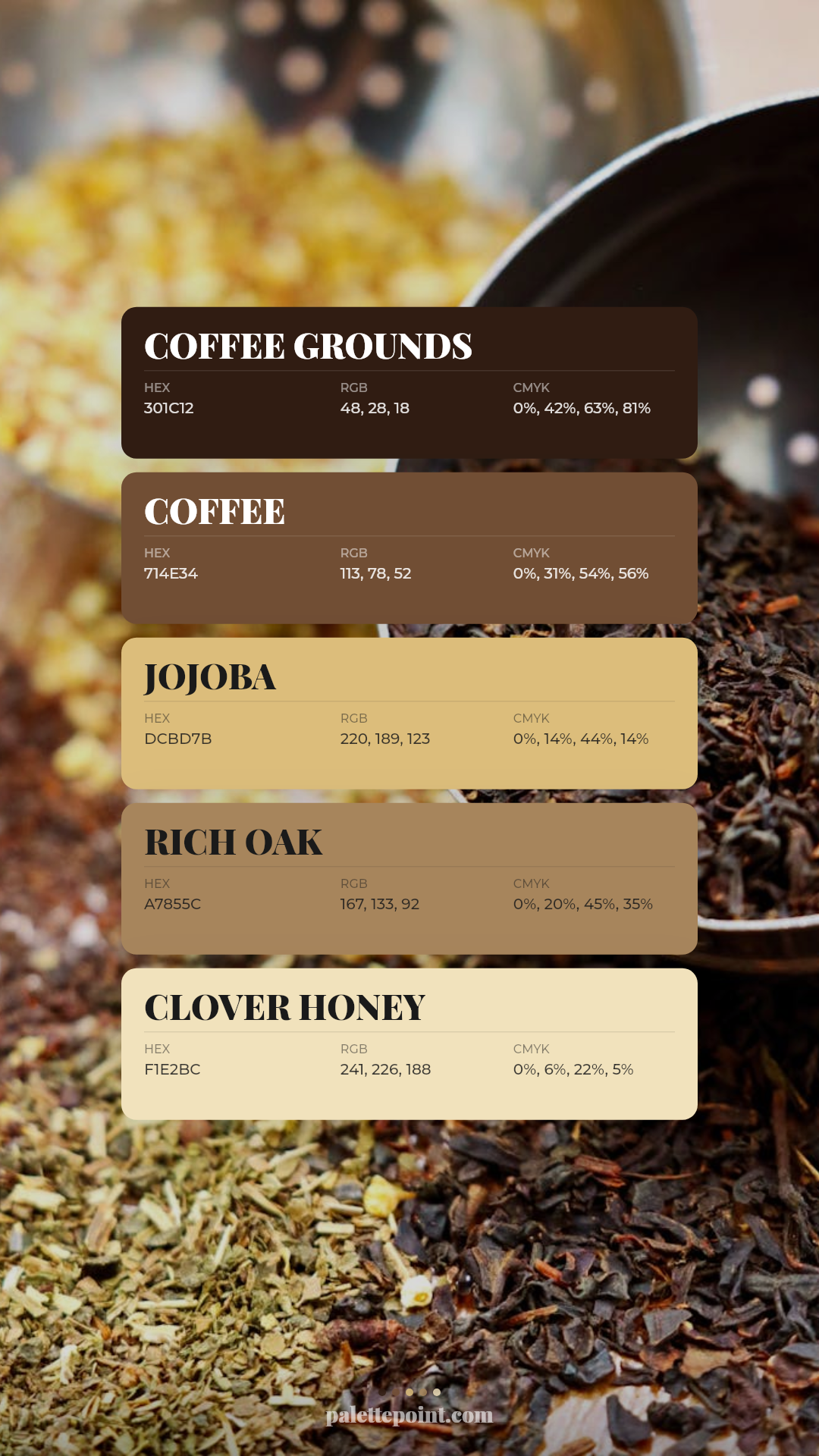 Tranquil Coffee Grounds Blend card