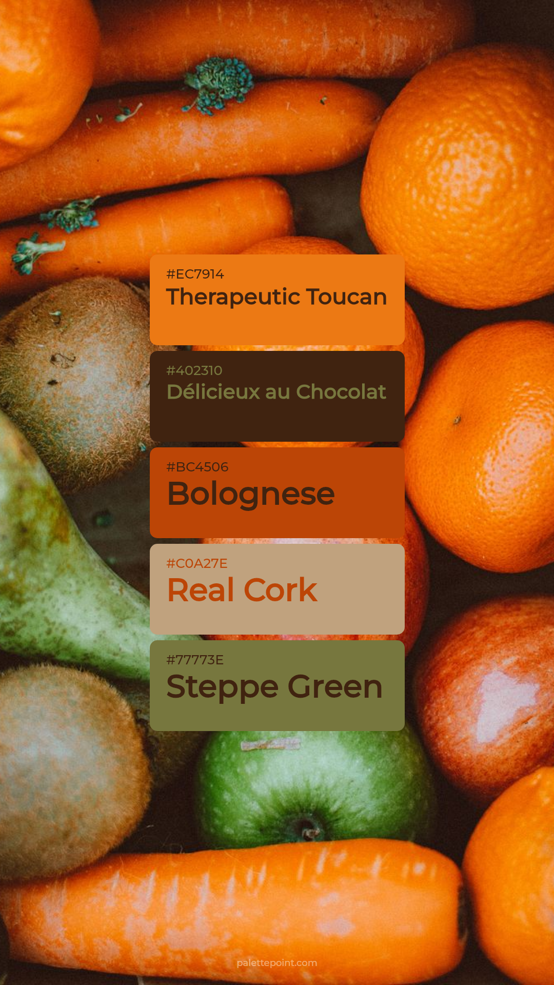 Natural Collection palette card