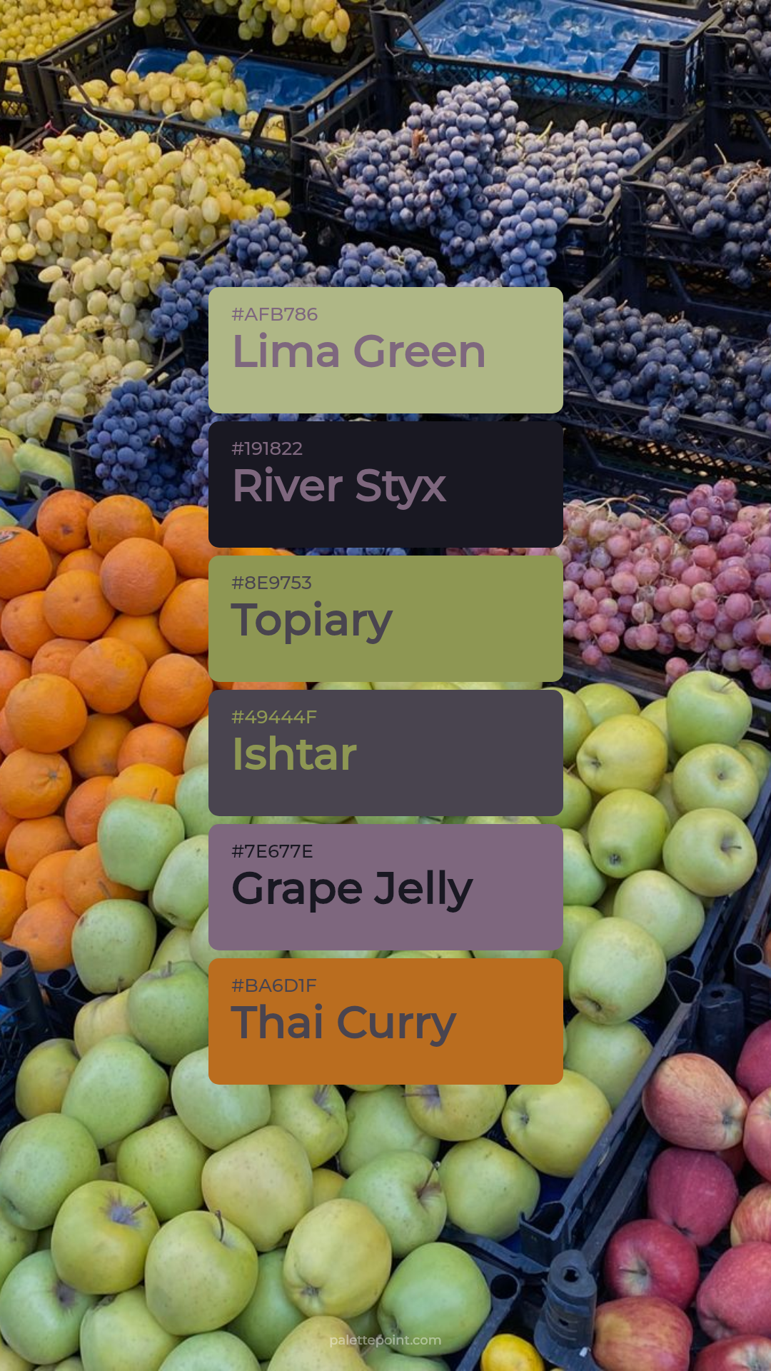Lima Green Essence palette card