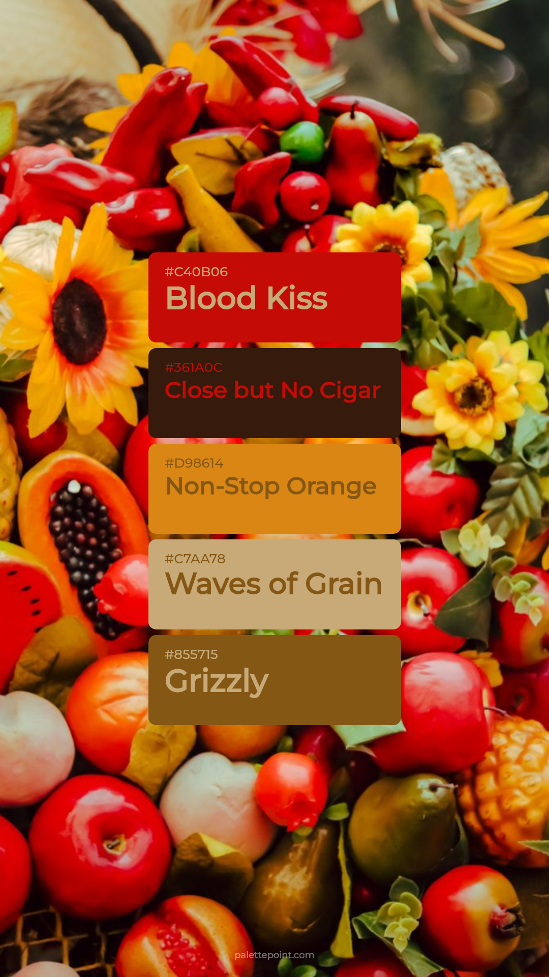 Blood Kiss Composition palette card