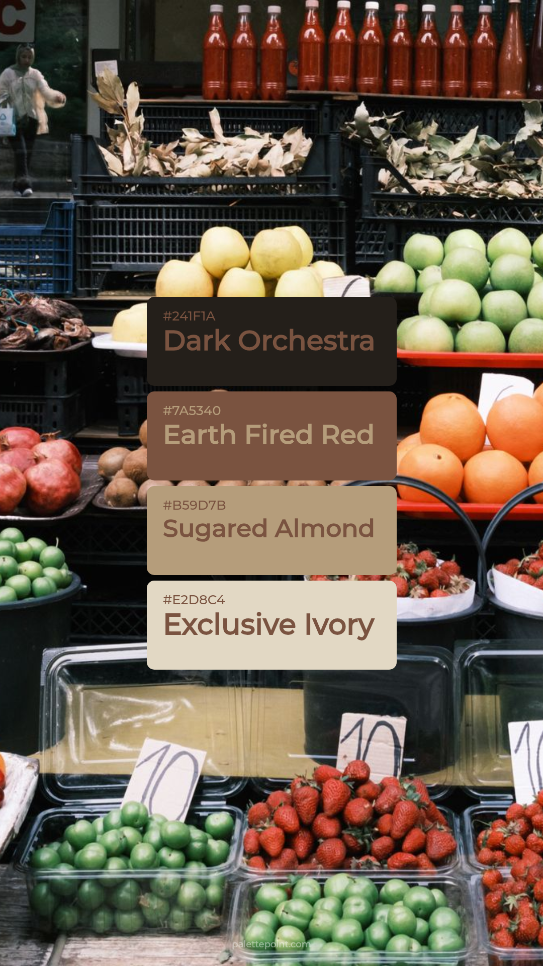 Dark Orchestra & Earth Fired Red palette card