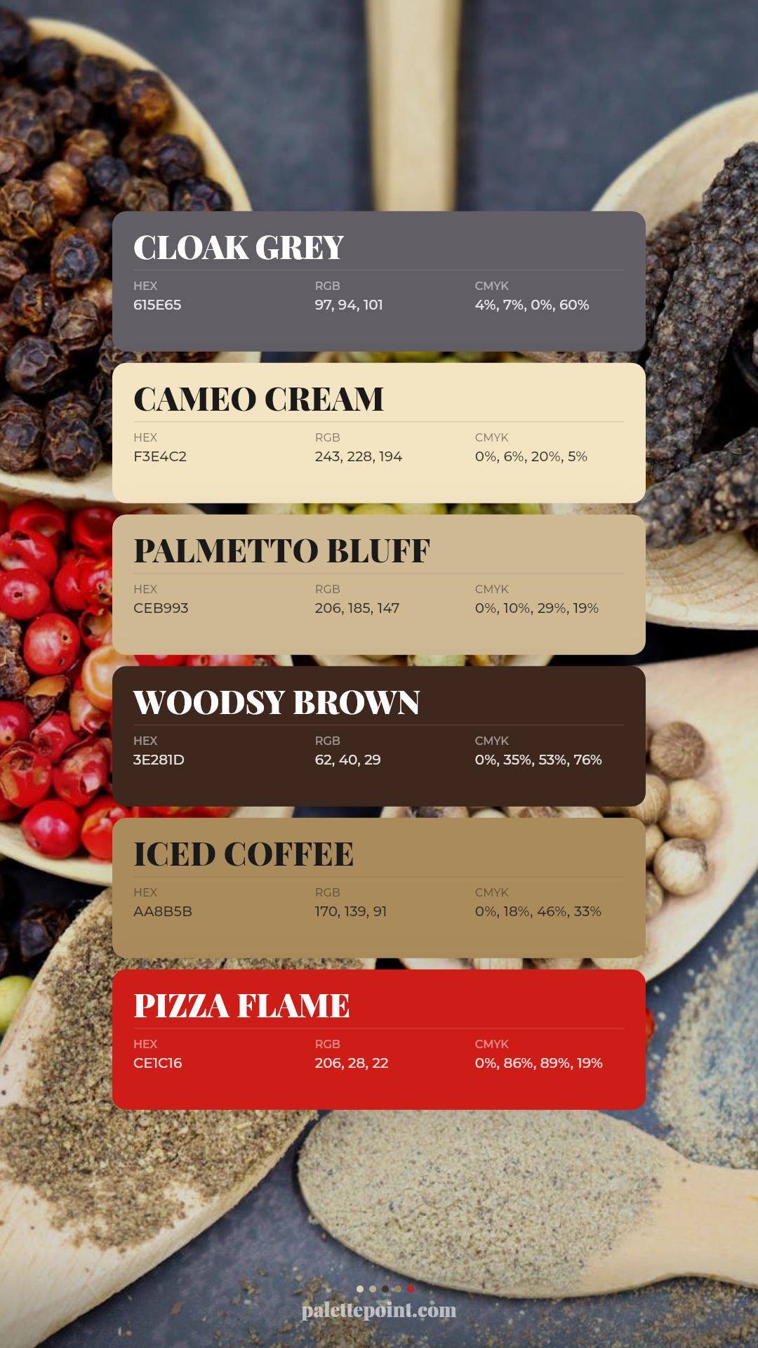 Lush Cloak Grey Blend palette card