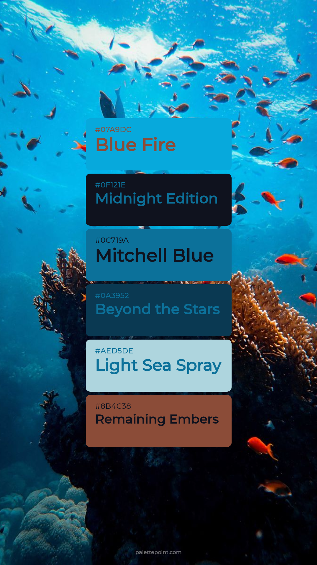 Serene Hues palette card