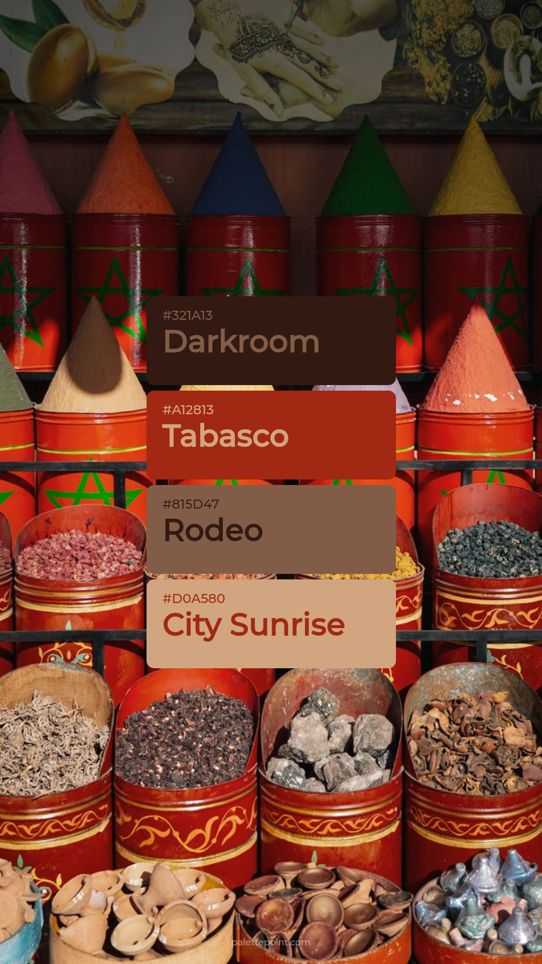 Darkroom & Tabasco palette card