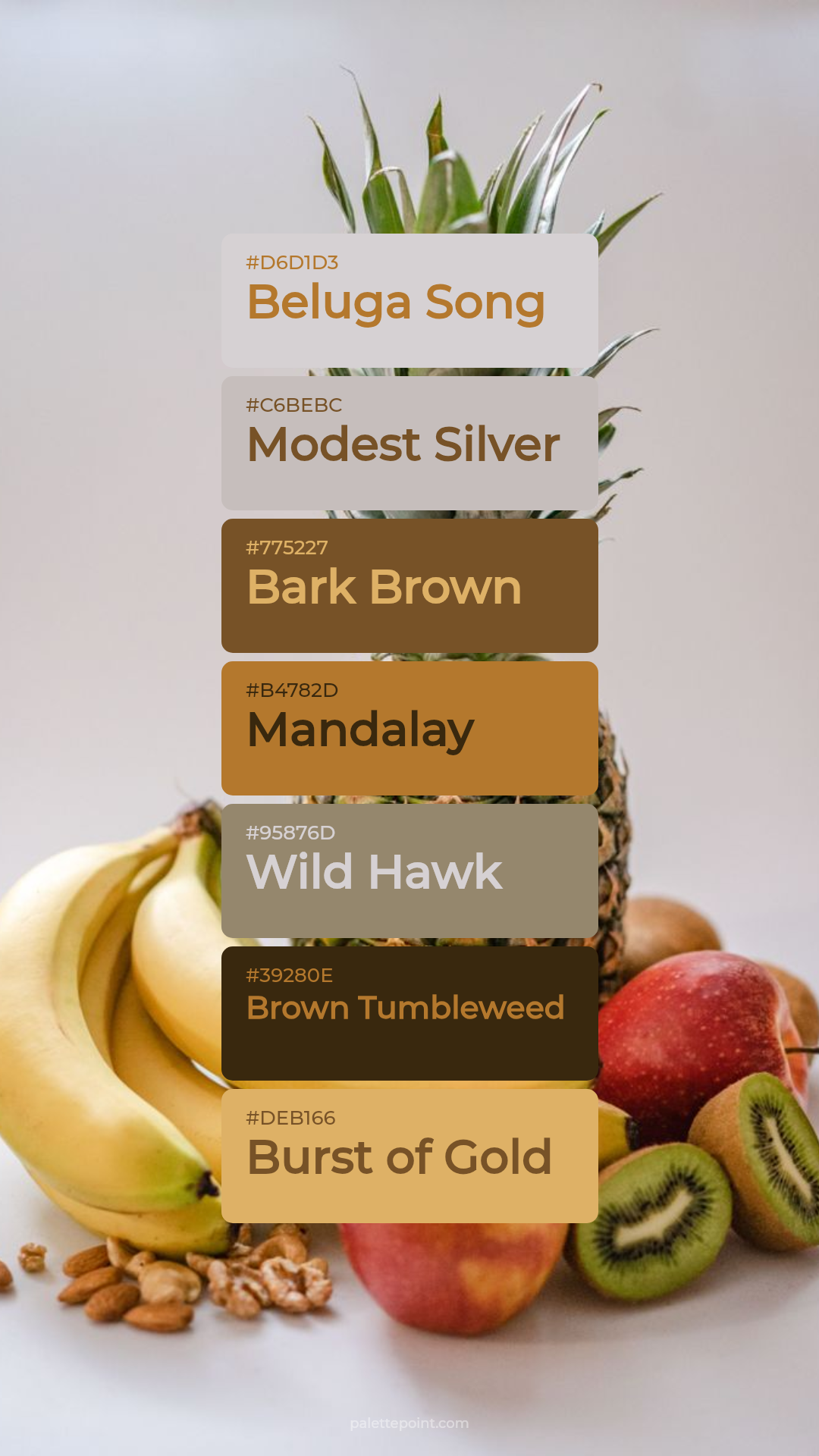 Beluga Song & Modest Silver palette card