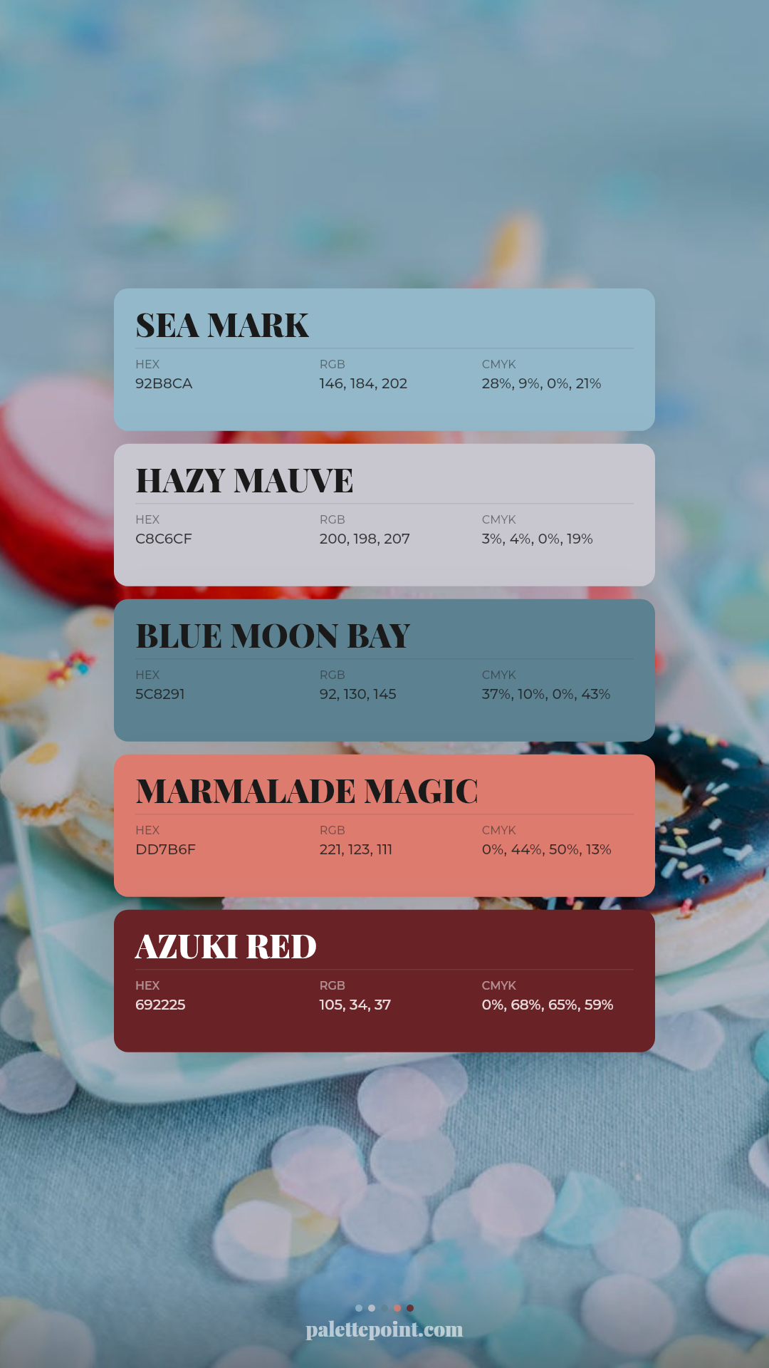 Radiant Mood palette card