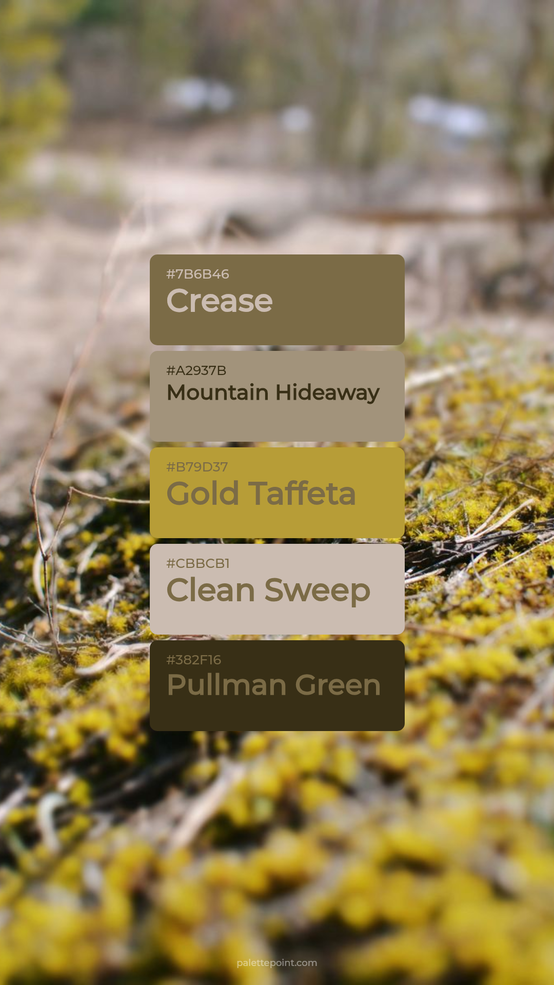 Crease & Mountain Hideaway palette card