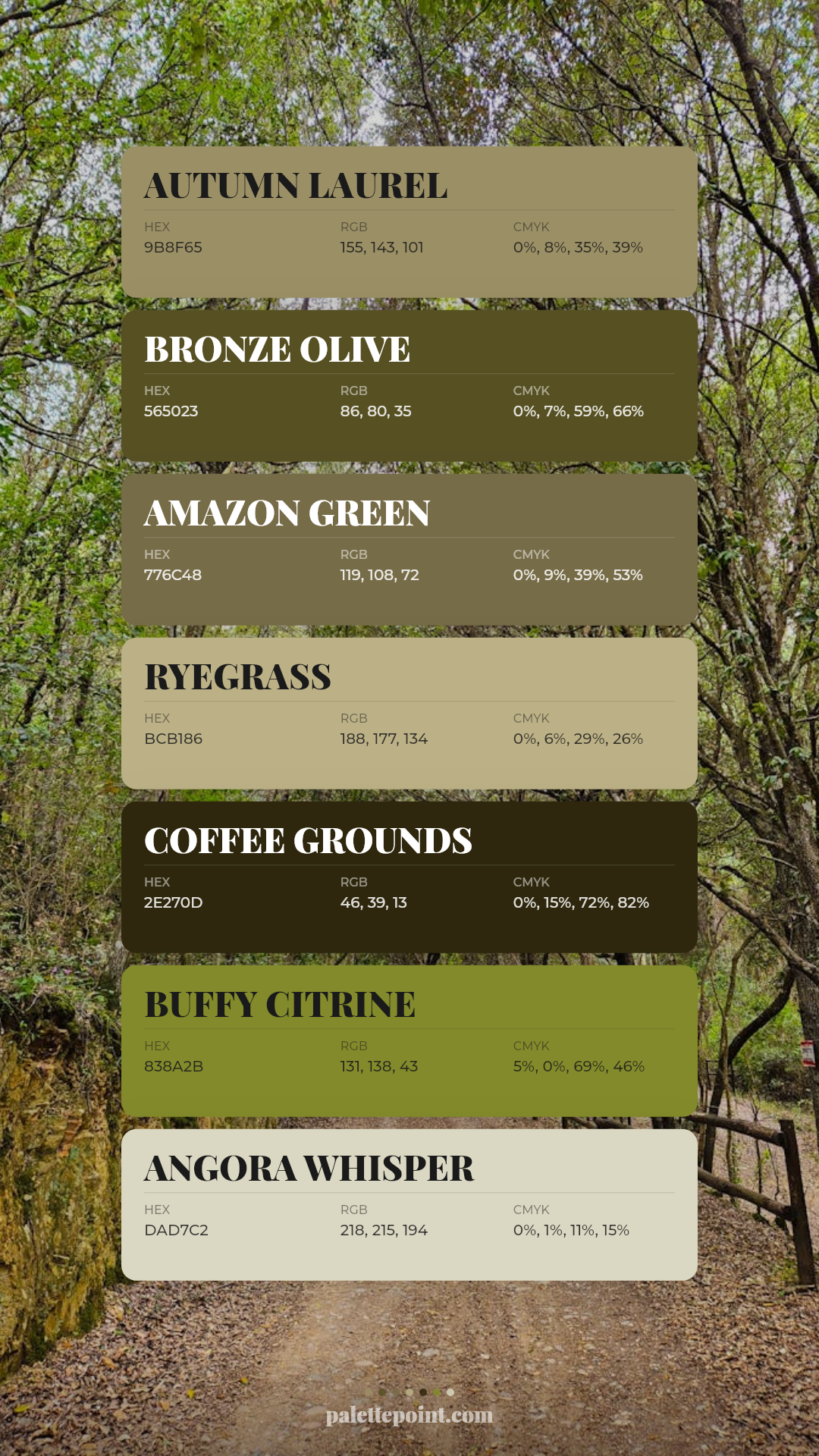 Rich Canvas palette card