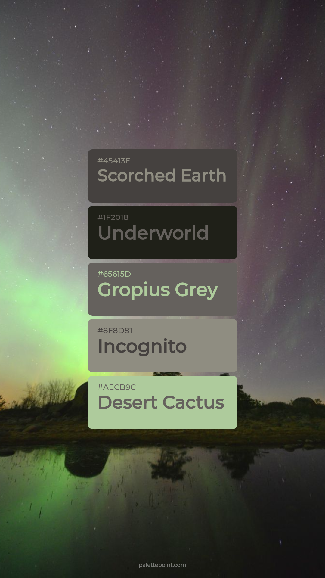 Scorched Earth Spectrum palette card