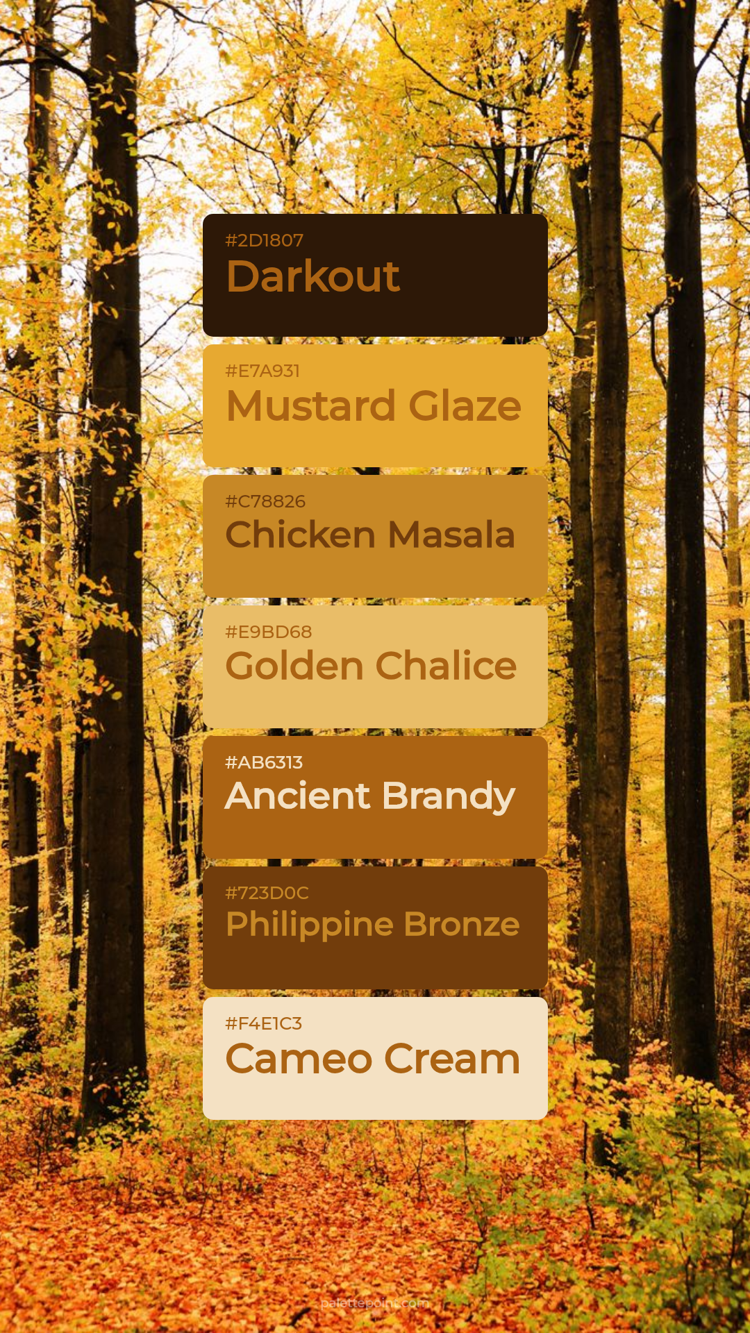 Gentle Mood palette card