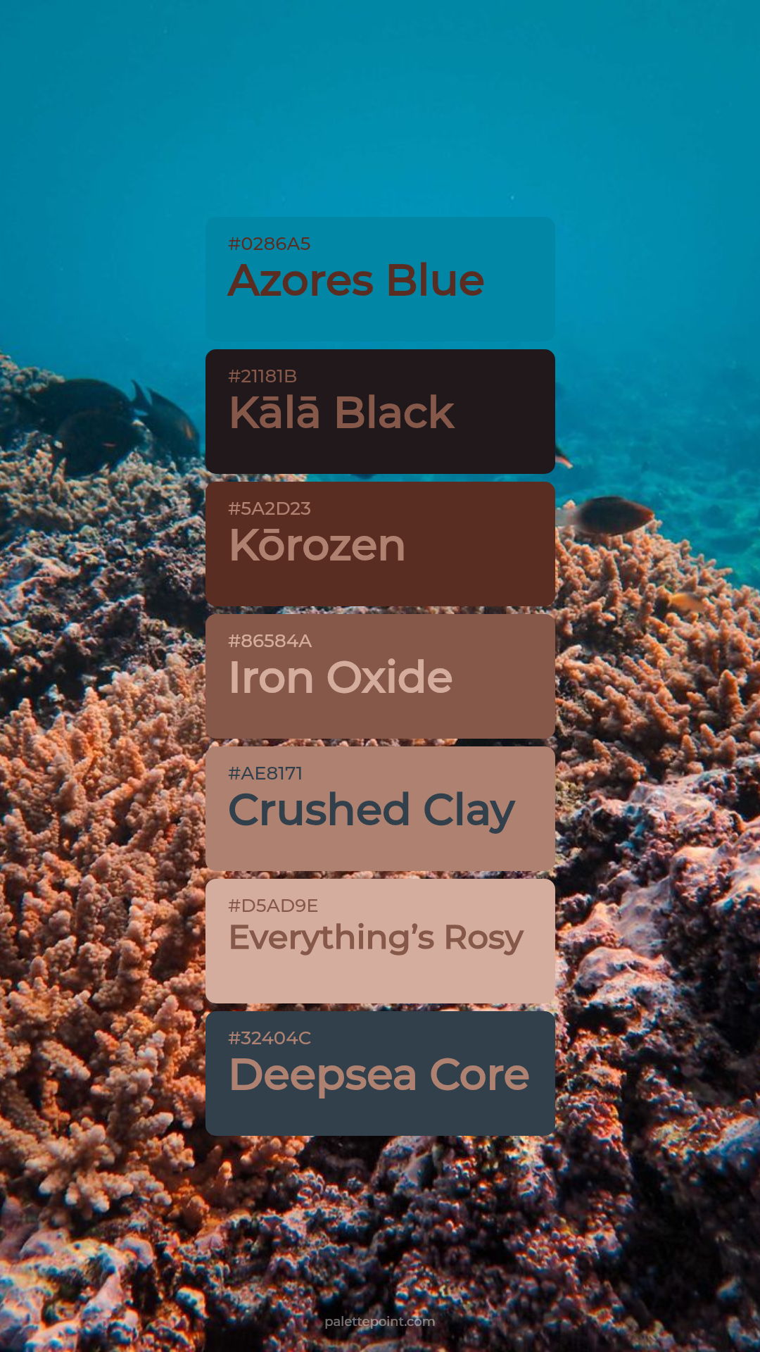 Bold Harmony palette card