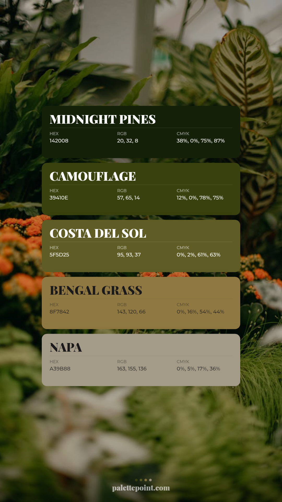 Lush Blend palette card