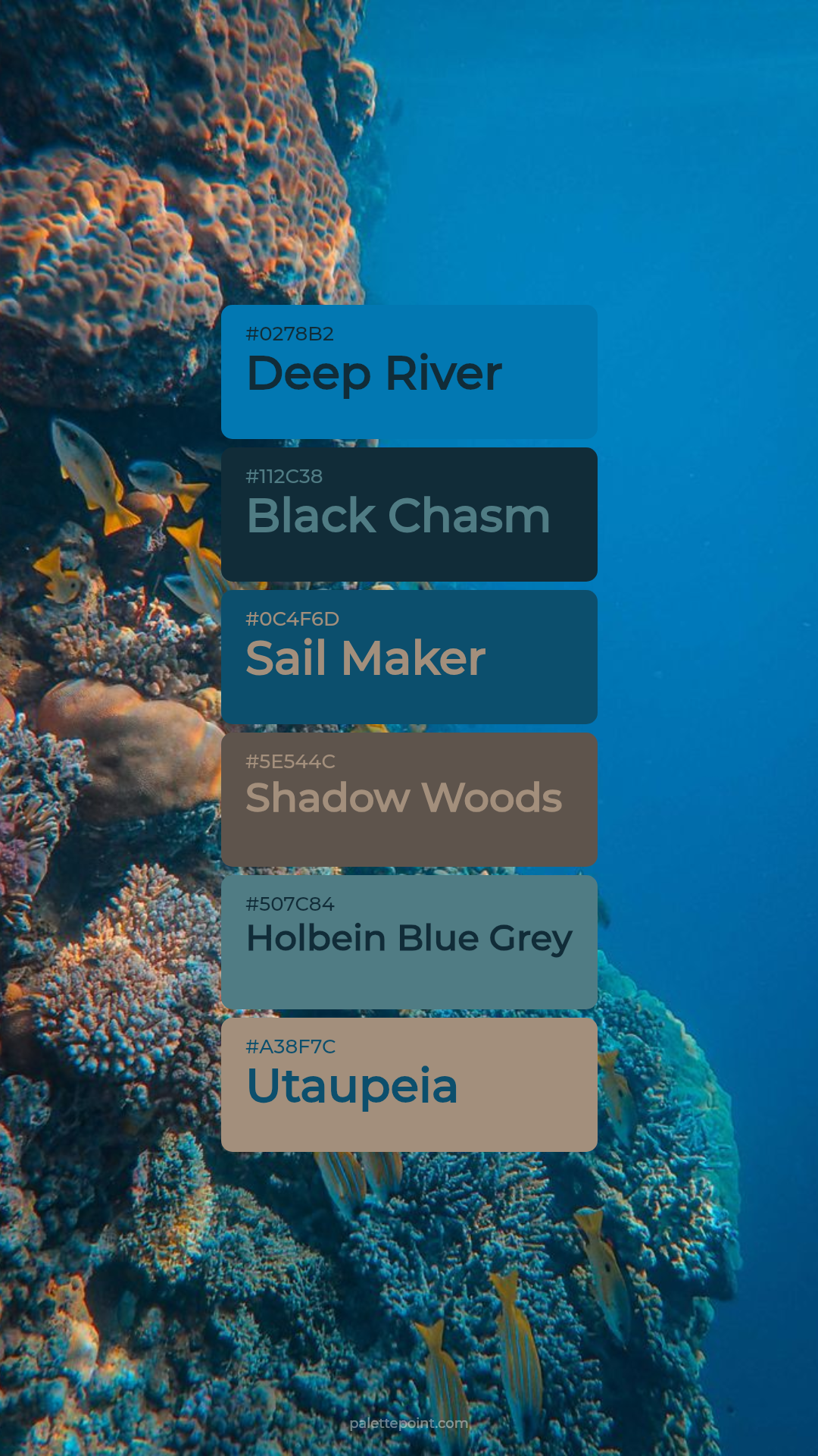 Deep River Blend palette card