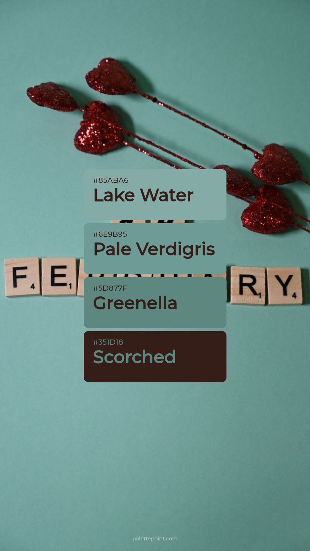 Lake Water & Pale Verdigris palette card