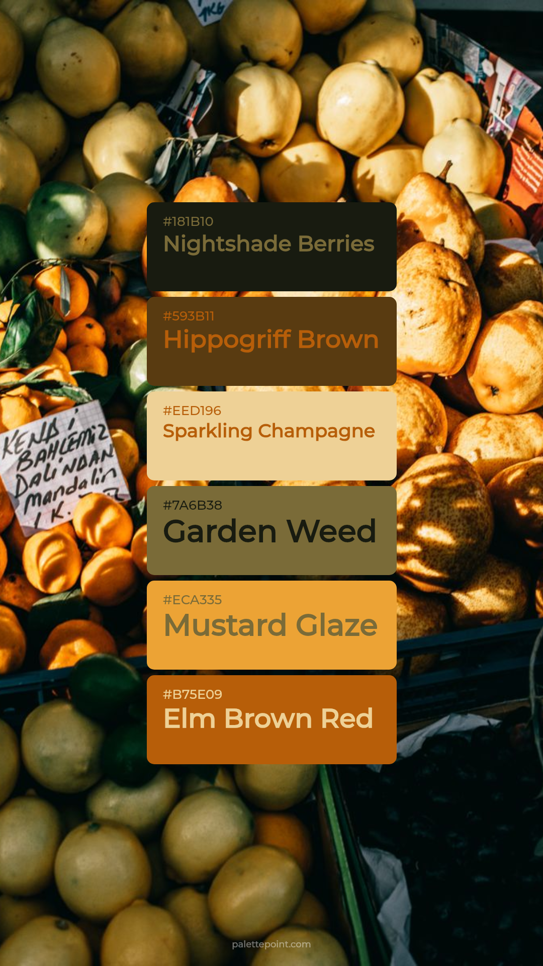 Bold Nightshade Berries Spectrum palette card