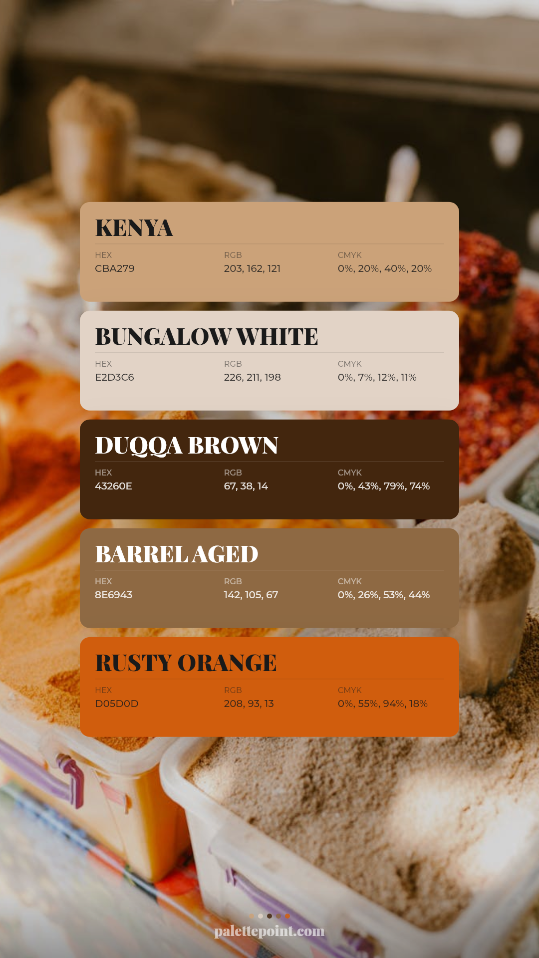 Subtle Hues palette card